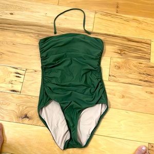 J. Crew Rouched One Piece Bathing Suit